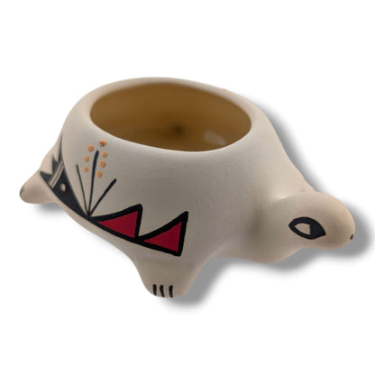 Acoma Pueblo Handmade Turtle Pottery Bowl by Mickey