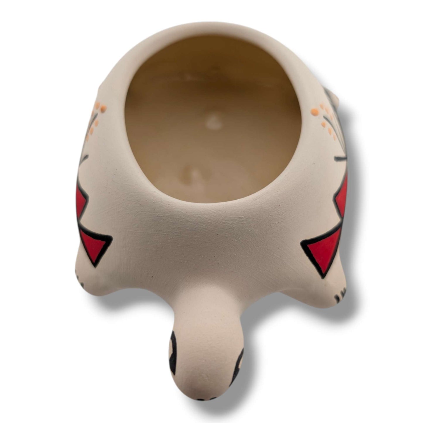 Acoma Pueblo Handmade Turtle Pottery Bowl by Mickey
