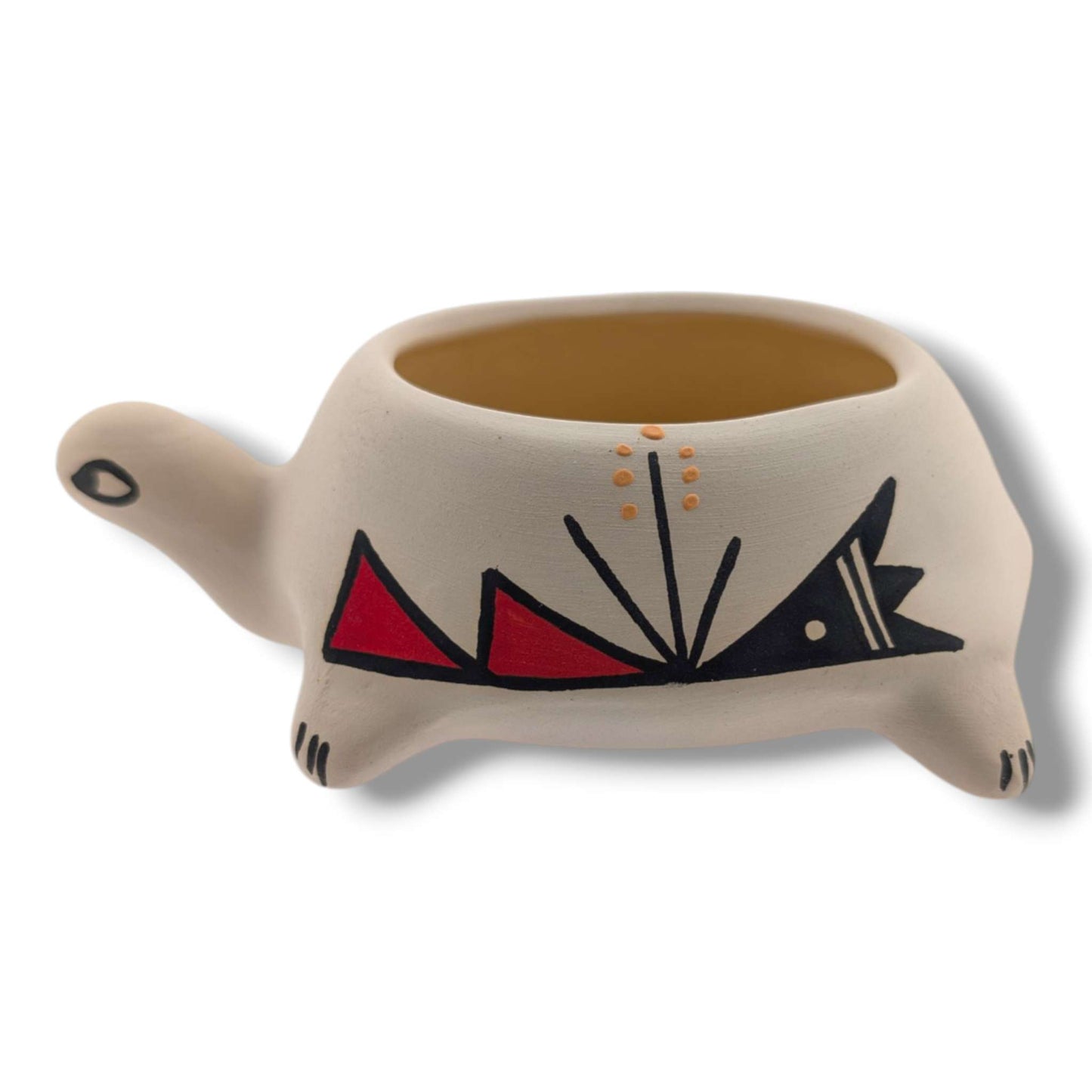 Acoma Pueblo Handmade Turtle Pottery Bowl by Mickey