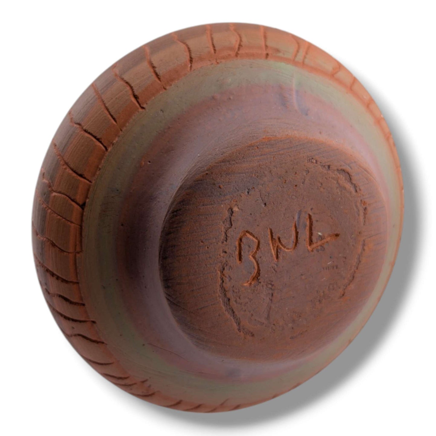 Navajo Etched Terracotta Rain Line Gourd Vase by Ben Billy
