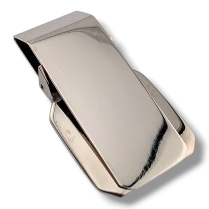 Stainless Steel Hand-Carved Wildlife Money Clip Eagle or Wolf