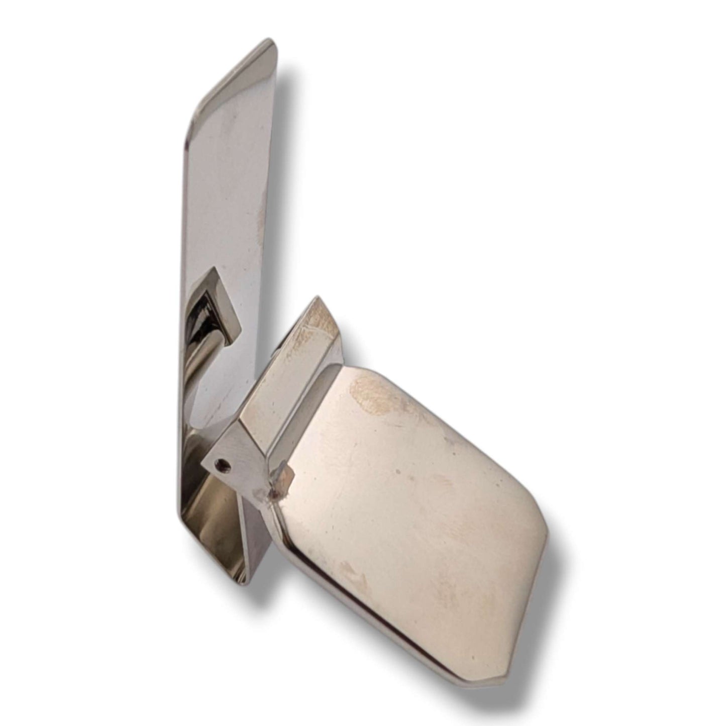 Stainless Steel Hand-Carved Wildlife Money Clip Eagle or Wolf