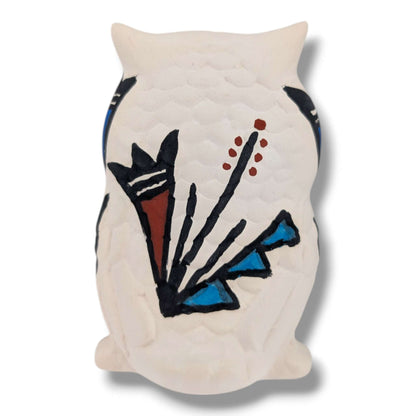 Acoma Pueblo Miniature Pottery Owl Figurine by Mickey