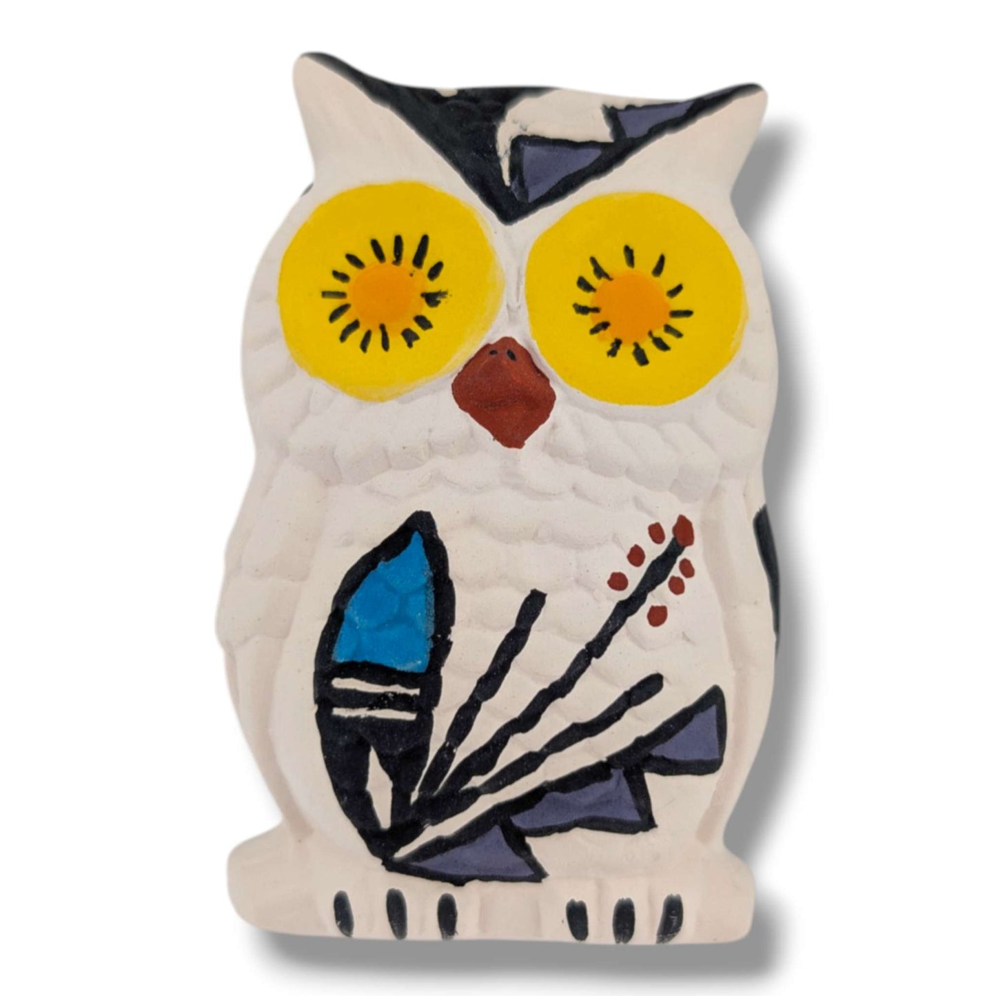 Acoma Pueblo Miniature Pottery Owl Figurine by Mickey