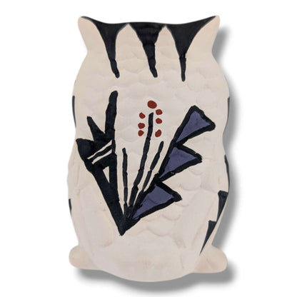 Acoma Pueblo Miniature Pottery Owl Figurine by Mickey
