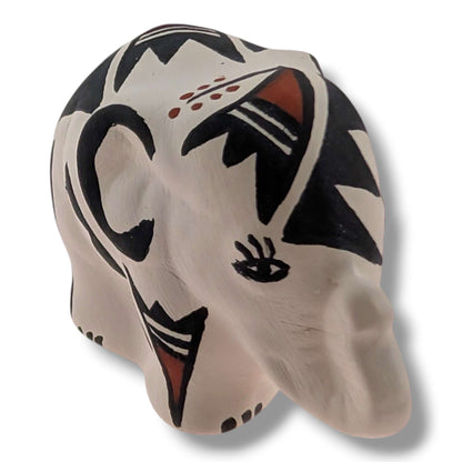 Acoma Pueblo Miniature Pottery Elephant Figurine by Mickey