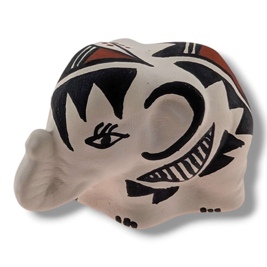 Acoma Pueblo Miniature Pottery Elephant Figurine by Mickey