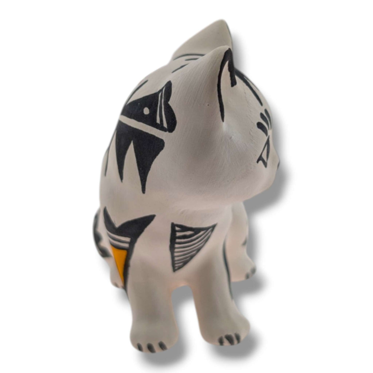 Acoma Pueblo Miniature Pottery Cat Figurine by Mickey