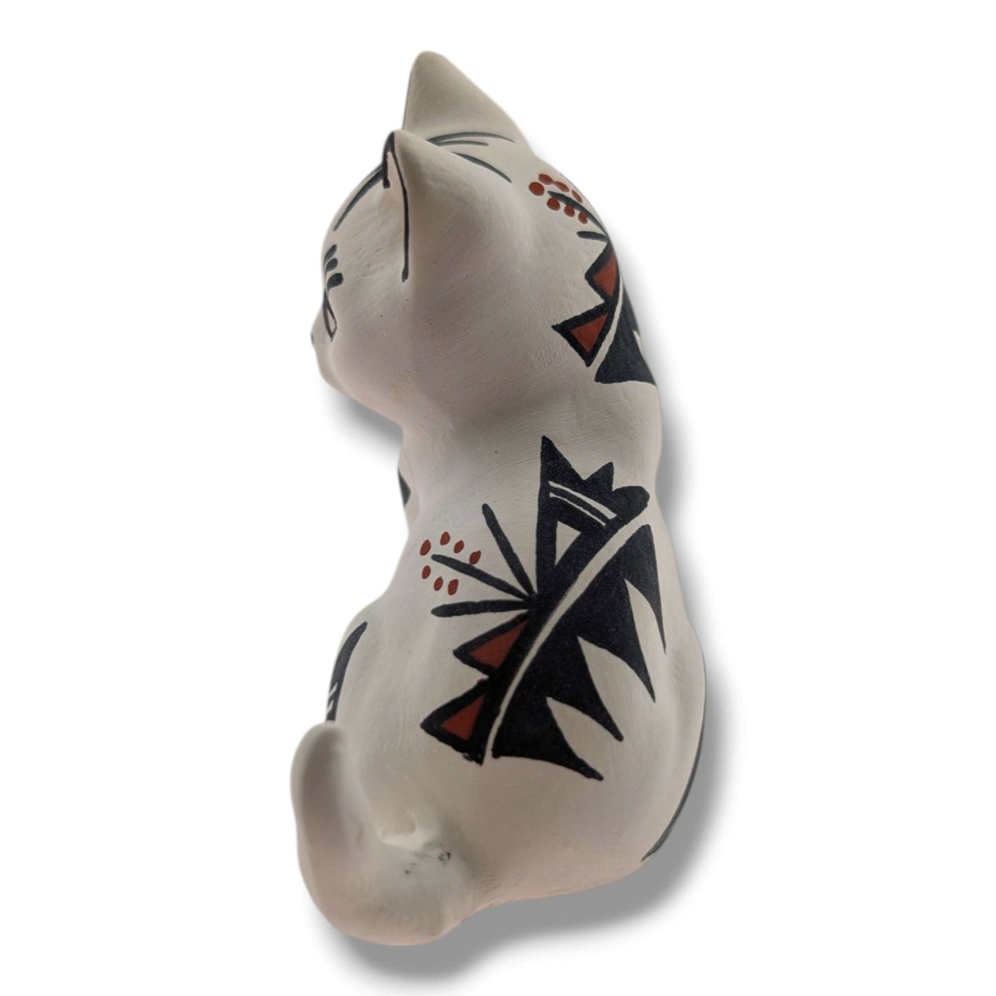 Acoma Pueblo Miniature Pottery Cat Figurine by Mickey