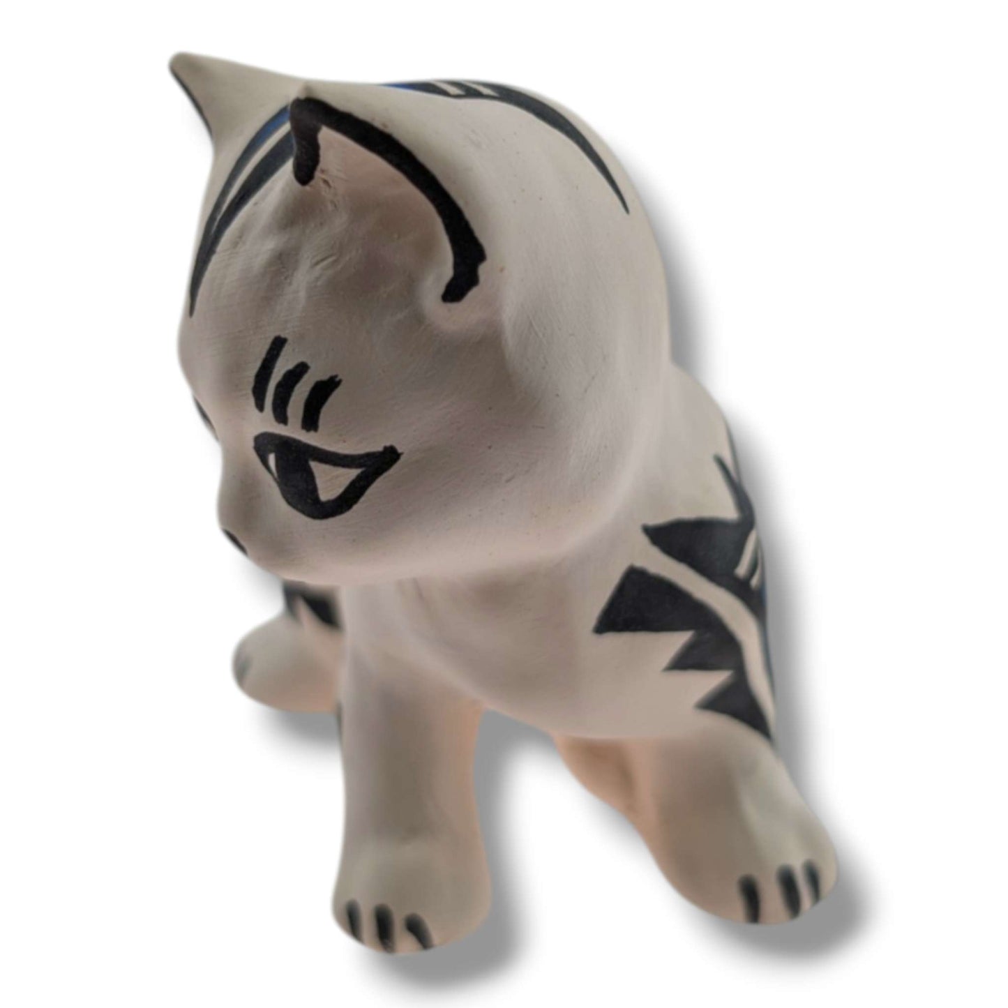 Acoma Pueblo Miniature Pottery Cat Figurine by Mickey