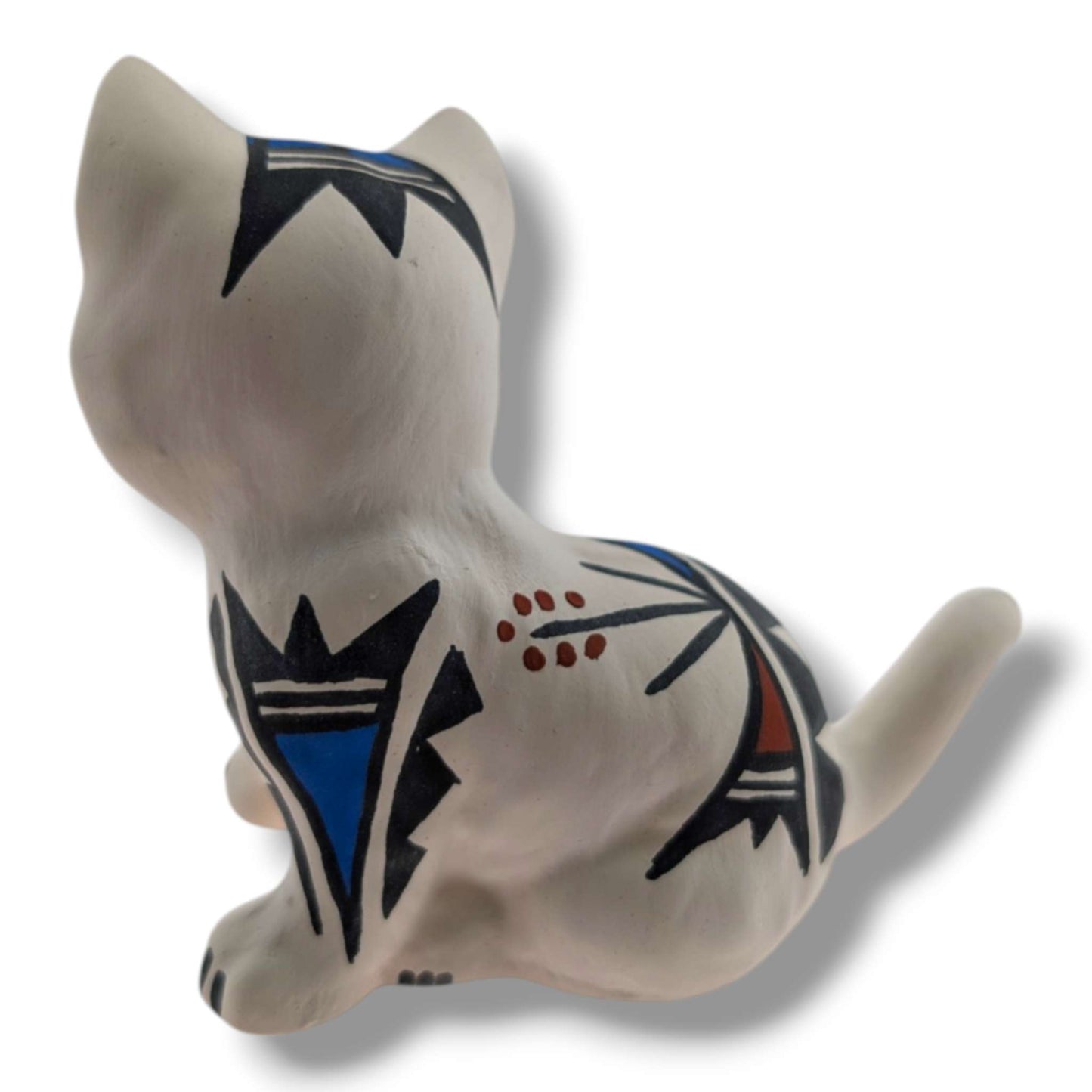 Acoma Pueblo Miniature Pottery Cat Figurine by Mickey