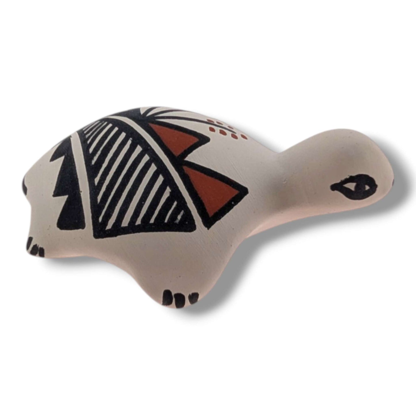 Acoma Pueblo Miniature Pottery Turtle Figurine by Mickey