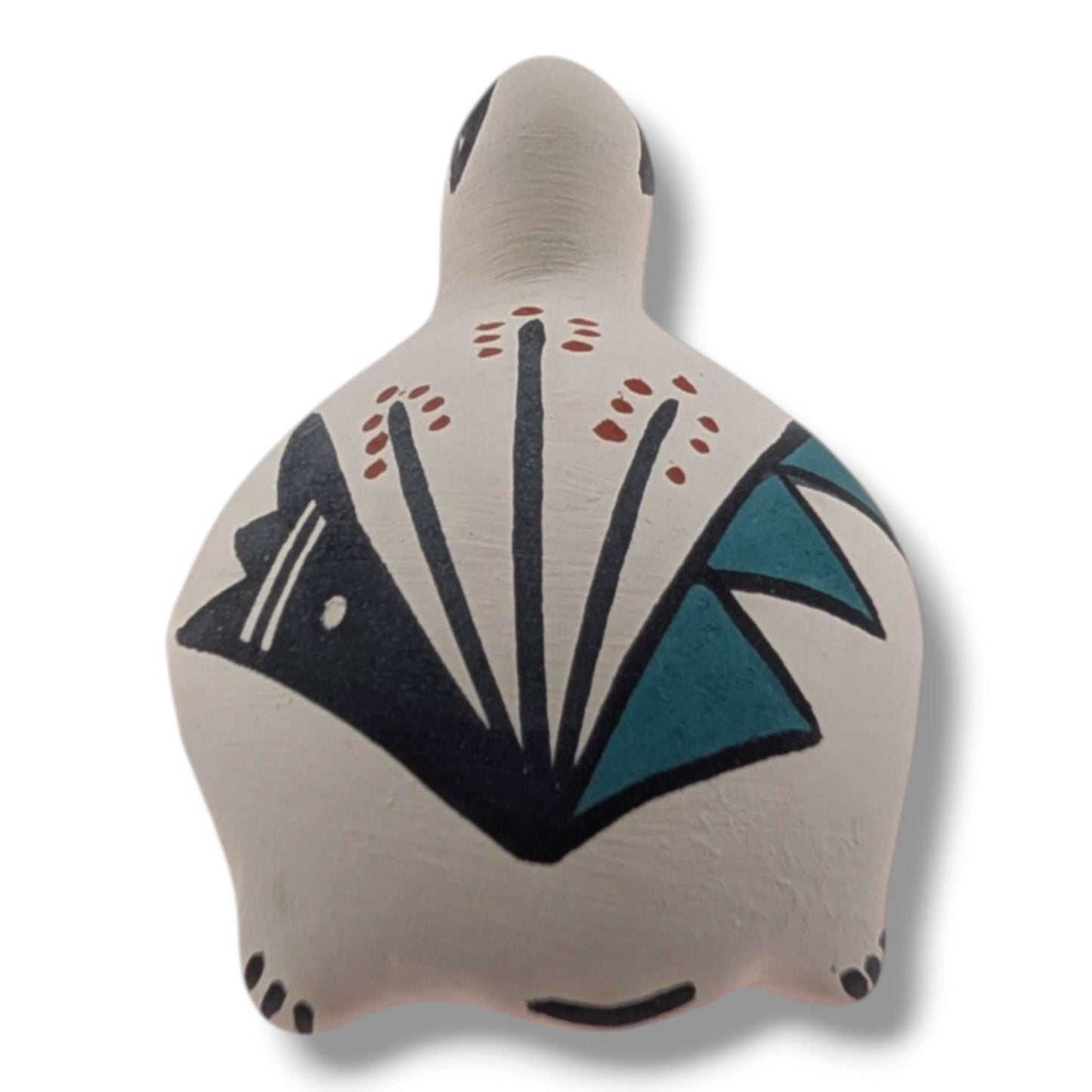 Acoma Pueblo Miniature Pottery Turtle Figurine by Mickey