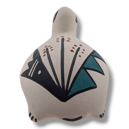 Acoma Pueblo Miniature Pottery Turtle Figurine by Mickey