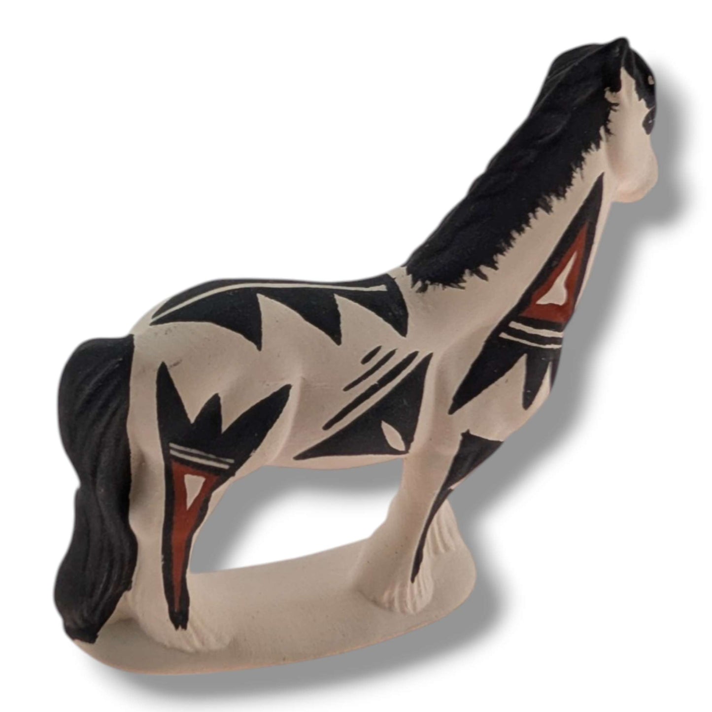 Acoma Pueblo Miniature Pottery Horse Figurine by Mickey