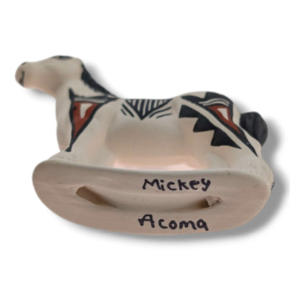 Acoma Pueblo Miniature Pottery Horse Figurine by Mickey