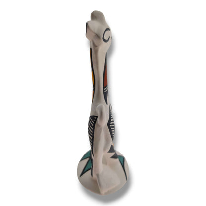 Acoma Pueblo Miniature Pottery Deer Figurine by Mickey