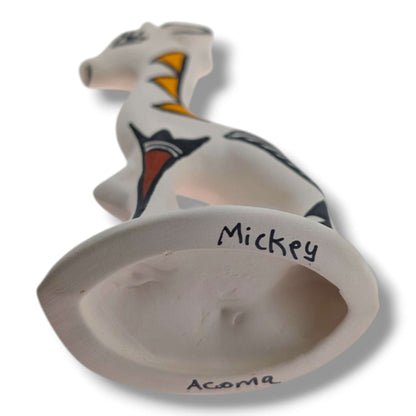 Acoma Pueblo Miniature Pottery Deer Figurine by Mickey