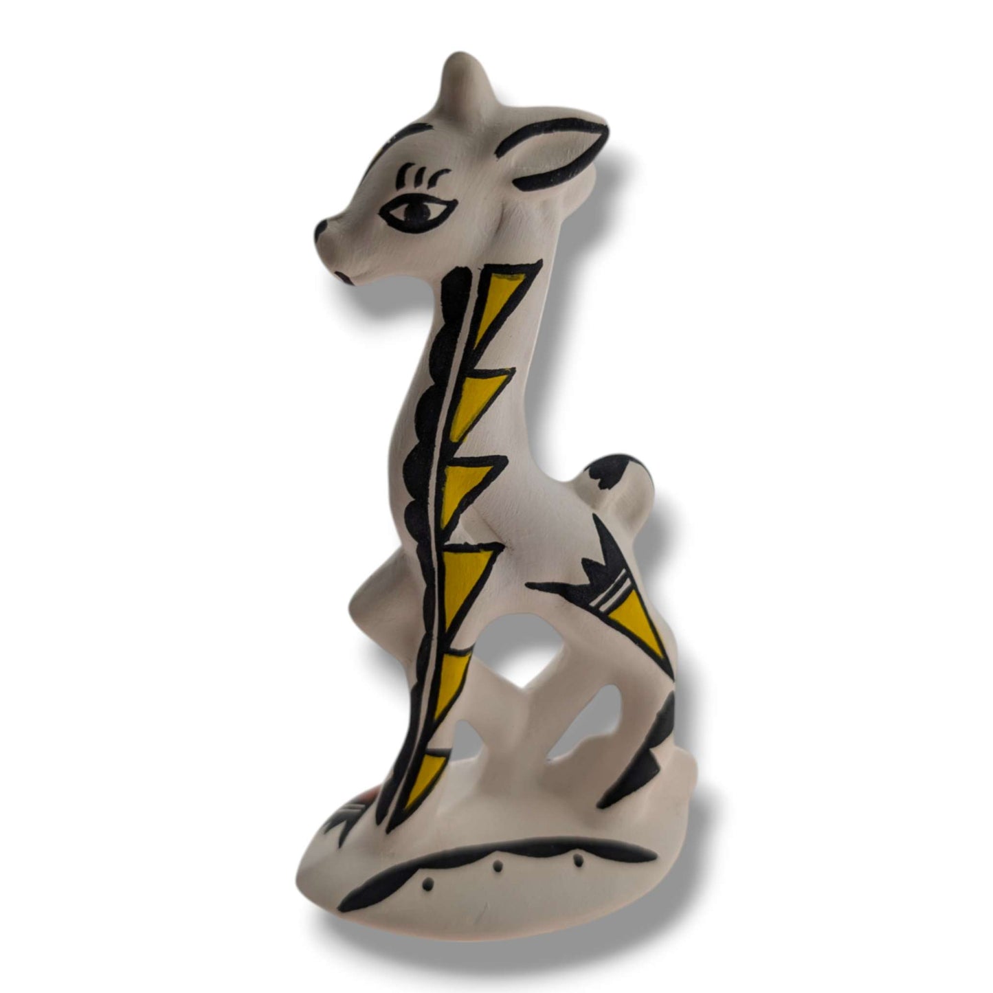 Acoma Pueblo Miniature Pottery Deer Figurine by Mickey