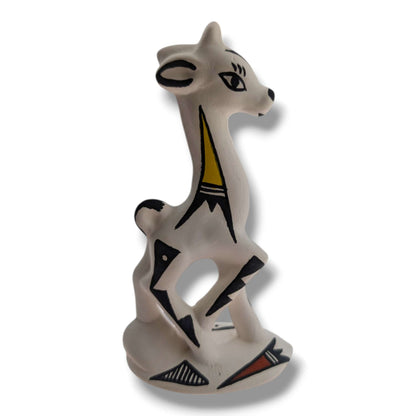 Acoma Pueblo Miniature Pottery Deer Figurine by Mickey