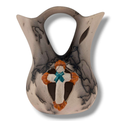 Horse Hair Four-Point Design Wedding Vase by Luna - SunWest Treasures